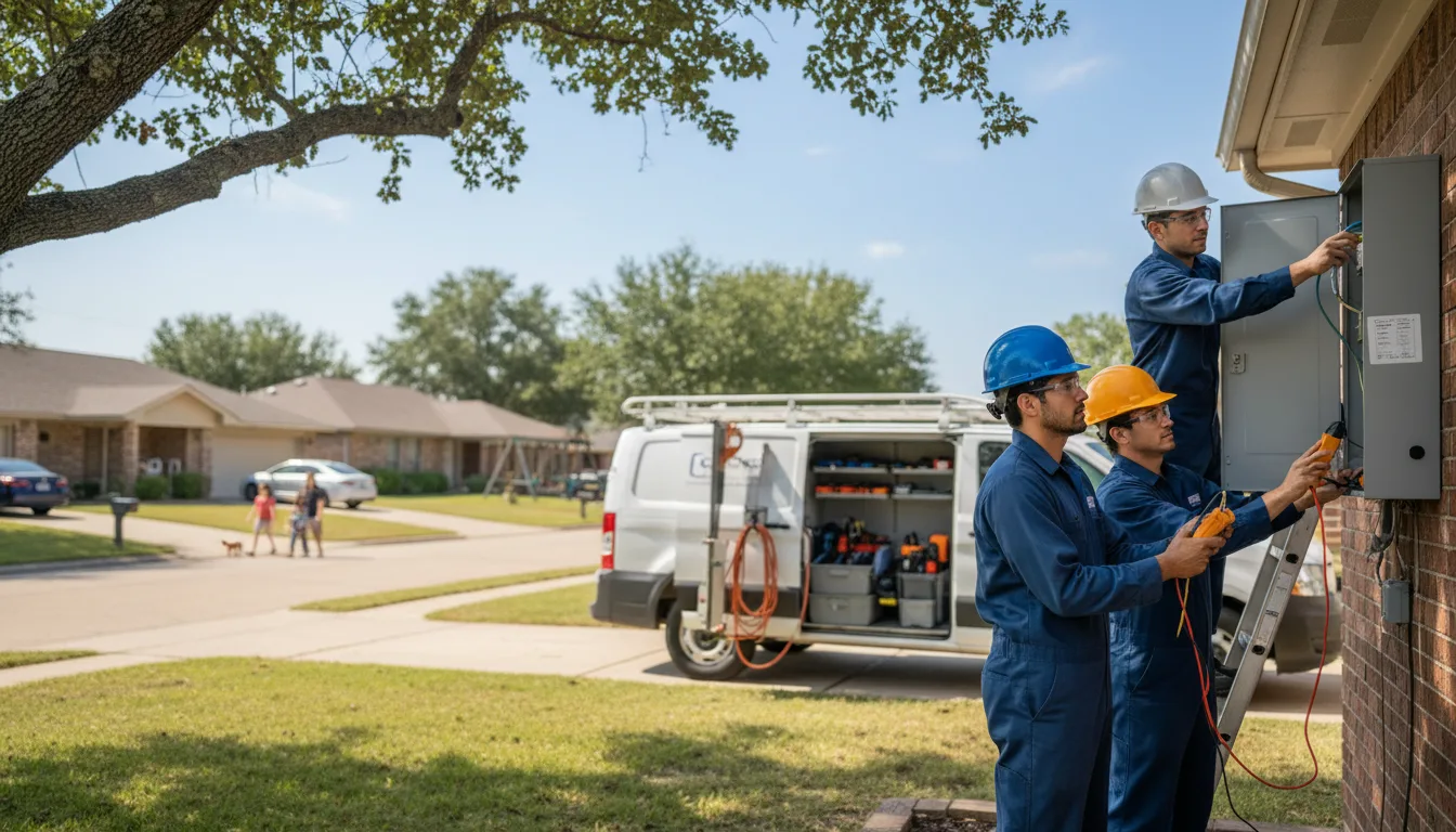 Certified electrician providing emergency electrical services in Waurika, OK